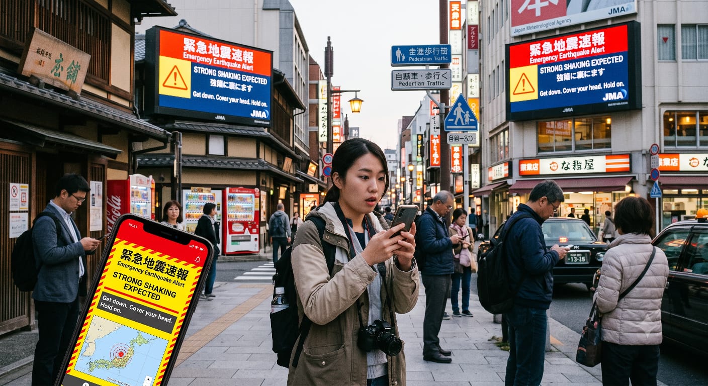 日本旅遊必備知識：地震警報系統的使用與應對